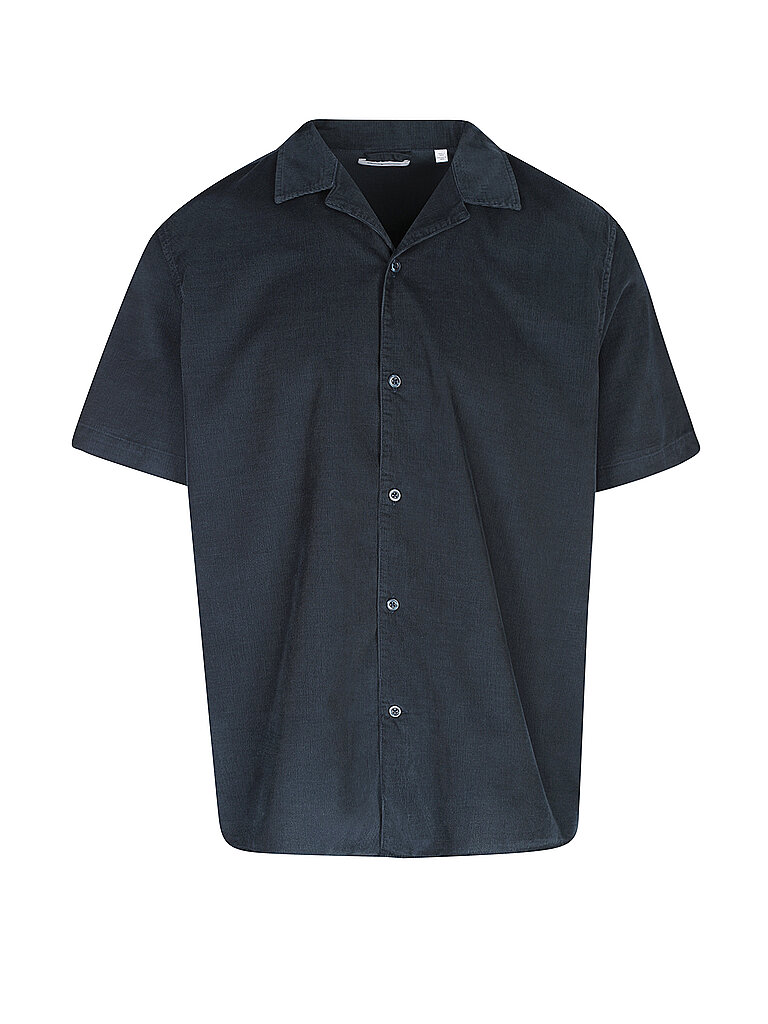 KNOWLEDGE COTTON APPAREL Cordhemd blau | S